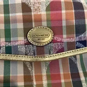Coach | Bags | Coach Daisy Madras Packable Backpack Plaid  display picture 3